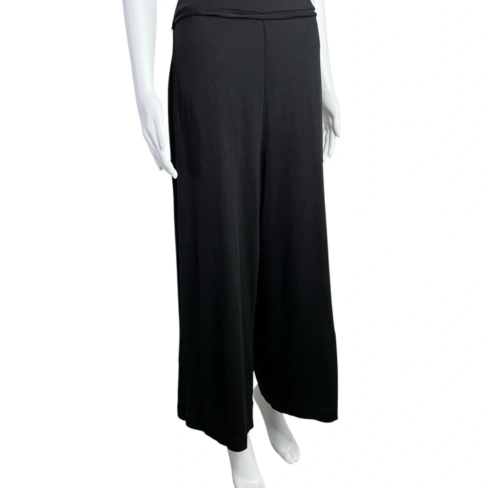 Vince Cropped Belted Stretch-cotton Halterneck Jumpsuit L - Picture 4 of 8